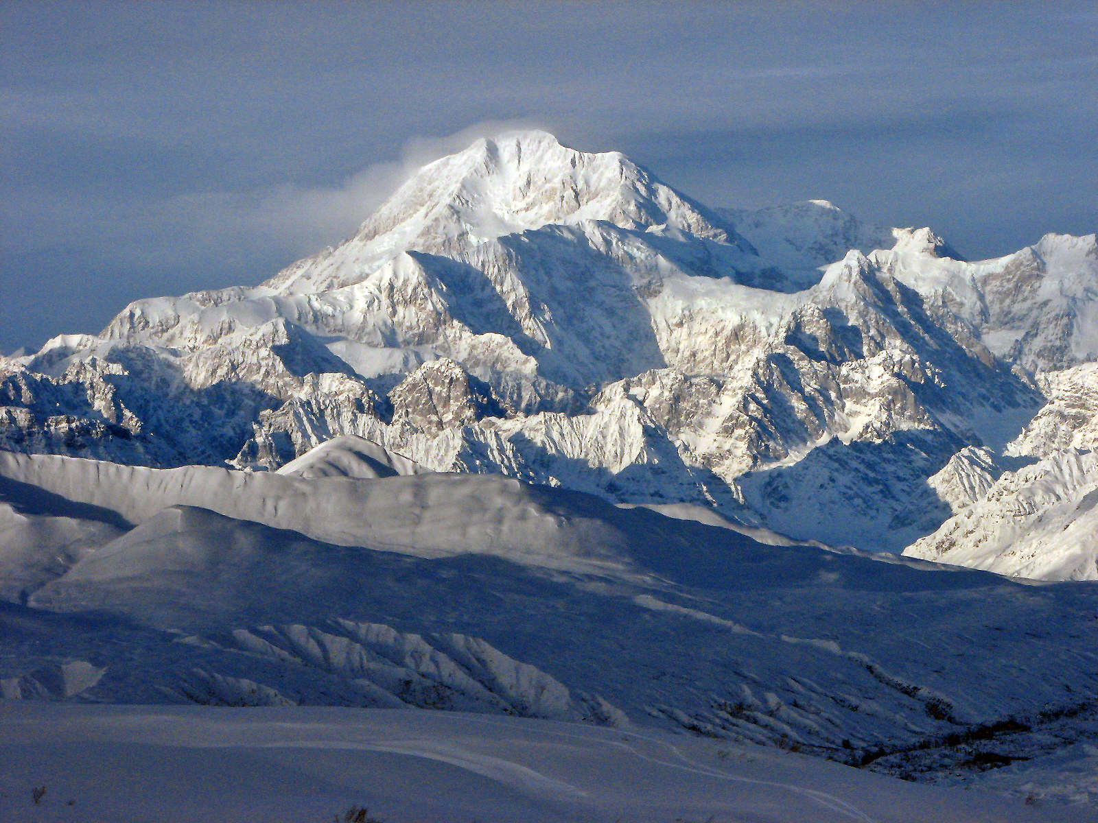 20,320' Denali (view from the southside) on Snowmobile Tour