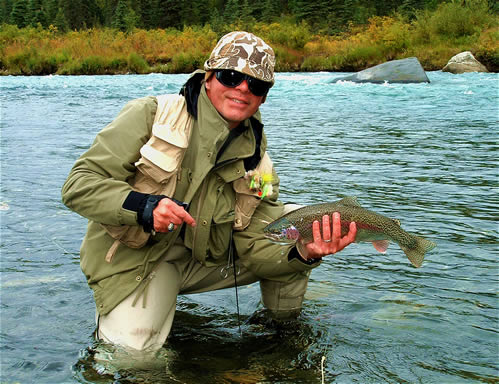 Fine Catch and Release Rainbow Trout on Lake Creek - ALASKA RAFT CONNECTION 